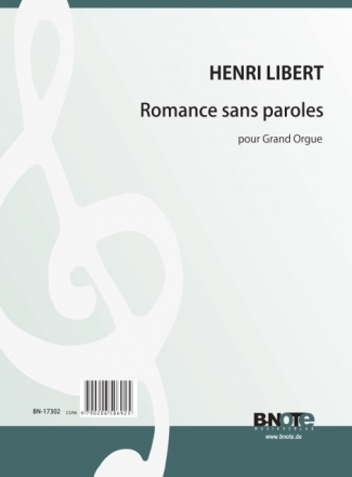 Libert, Henri, Romance sans paroles Orgel Spielnoten