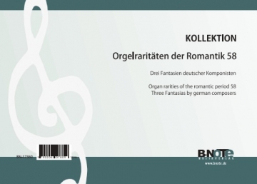 Diverse, Orgelraritten der Romantik 58: Drei Fantasien deutscher Komp Orgel Spielnoten