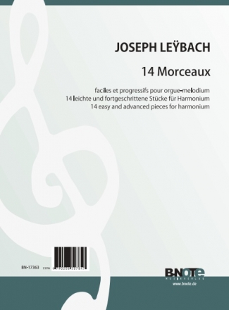Leybach, Ignace Xavier Joseph, 14 Morceaux faciles et progressifs Harmonium Spielnoten