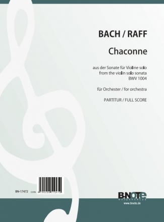 Chaconne aus BWV 1004 fr Orchester Partitur