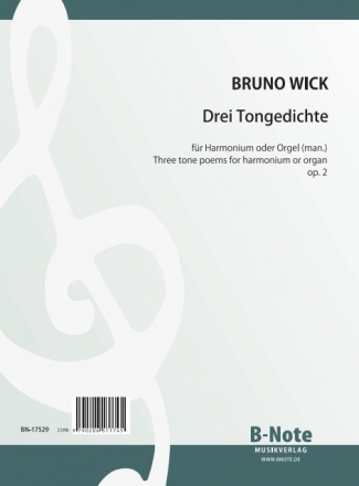BN17529 3 Tongedichte op.2 fr Harmonium (Orgel manualiter)