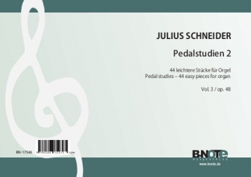Pedalstudien 2 - 44 leichtere Stcke vol.3 op.48  fr Orgel