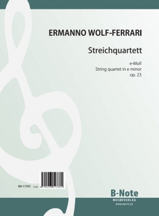 Quartett e-Moll op.23 fr Streichquartett Stimmen