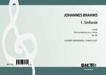Sinfonie c-Moll op.68 Nr.1 fr Klavier zu vier Hnden