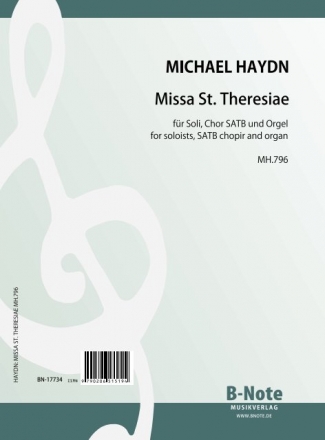 Haydn, Michael, Missa St. Theresiae Chor SATB,Orgel Spielnoten