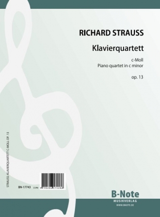 Strauss, R., Klavierquartett c-Moll op.13 Klavier,Streichtrio Partitur und Stimmen