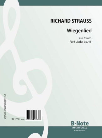 Wiegenlied aus Fnf Lieder op.41 fr Gesang und Klavier