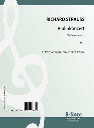 Strauss, R., Violinkonzert op.8 Klavier,Violine Klavierauszug