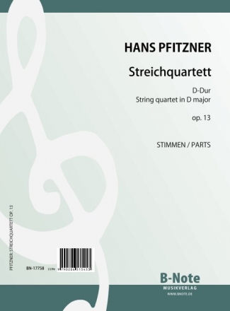Streichquartett D-Dur op.13 fr Streichquartett Stimmen