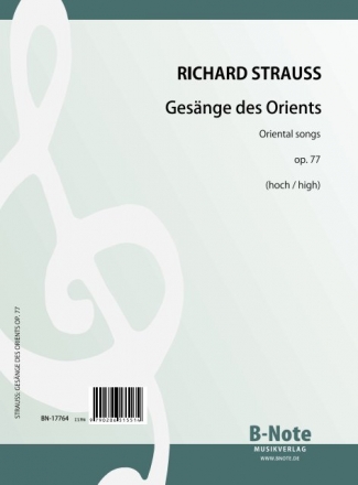 Strauss, R., Fnf Gesnge des Orients op.77 Singstimme,Klavier Spielnoten