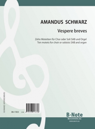 Vespere breves   fr gem Chor (SAB) oder Soli und Orgel Partitur