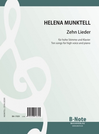 10 Lieder fr Gesang (hoch) und Klavier