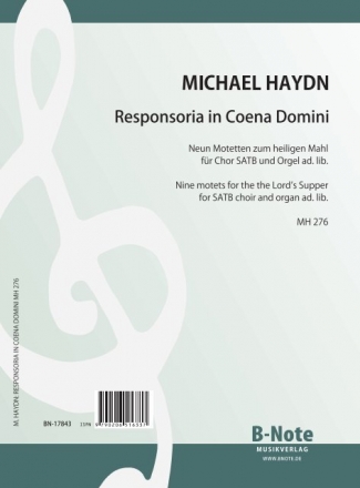 Responsoria in Coena Domini MH276 fr gem Chor und Orgel ad lib. Partitur