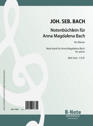Bach, J.S., Notenbchlein Klavier Spielnoten