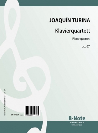 Klavierquartett a-Moll op.67 fr Violine, Viola, Violoncello und Klavier Partitur und Stimmen
