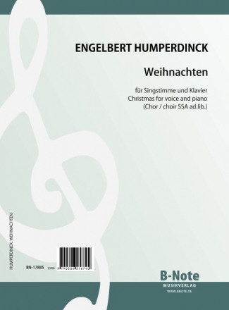 Humperdinck, E.,  'Weihnachten' fr Singstimme und Klavier Singstimme, Klavier Spielnoten