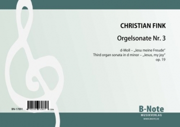 Orgelsonate d-Moll  Nr. 3   op.19 'Jesu meine Freude' fr Orgel