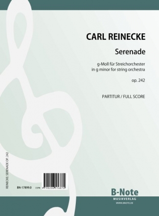 Serenade g-Moll op.242 fr Streichorchester Partitur