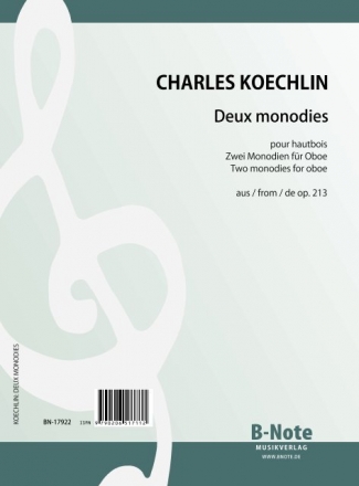 2 Monodies de op.213 fr Oboe