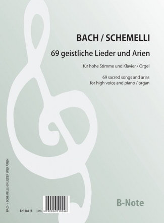 69 geistliche Lieder und Arien  fr hohe Stimme und Klavier/Orgel