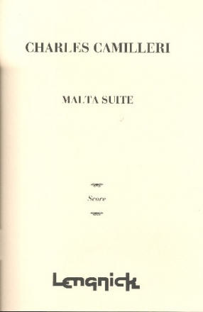 Malta Suite for orchestra (Partitur)