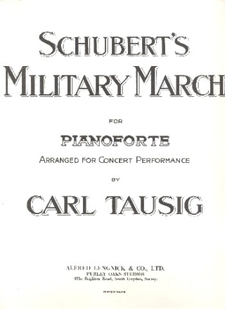 Military March for piano