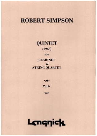 Quintet for clarinet and string quartet parts