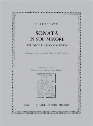 Sonata in Sol Minore Per Oboe E Basso Continuo Partitur