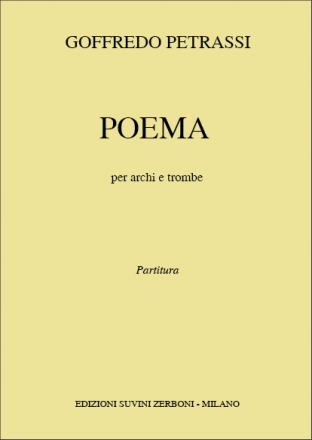Poema per archi e trombe Partitur