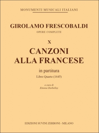 Canzoni alla francese fr Cembalo (Orgel) Buch und Stimme (en/it)