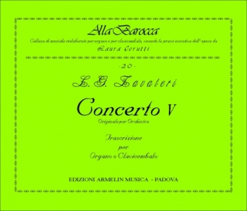 Zavateri, Lorenzo Gaetano Concerto V. Trascrizione per Organo o Clavicembalo