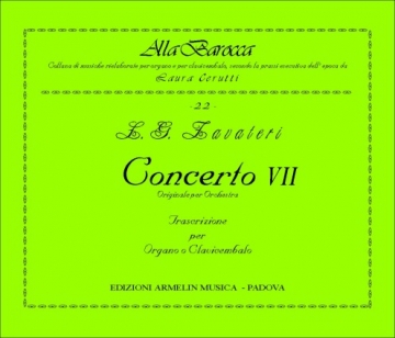 Zavateri, Lorenzo Gaetano Concerto VII. Trascrizione per Organo o Clavicembalo