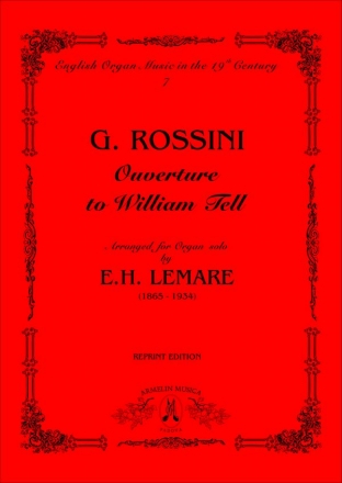 Ouverture to William Tell for organ solo