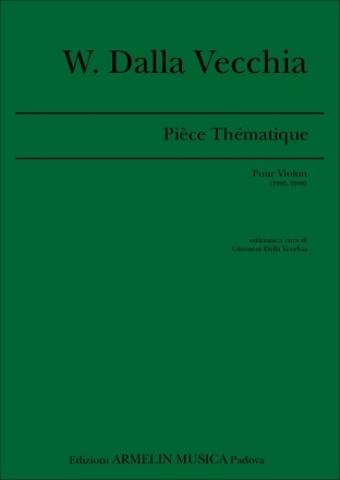 Dalla Vecchia, Wolfango Pice Thmatique pour violon