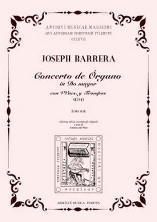 Barrera, Joseph Concierto de rgano in Do Mayor (1784) con violines y trompas. 1111 (L