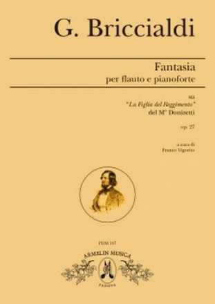 Briccialdi, Giulio Fantasia per flauto e pianoforte su 'La Figlia del Reggimento' di Doni