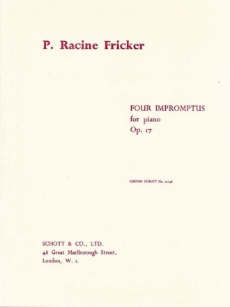 4 Impromptus op. 17 fr Klavier