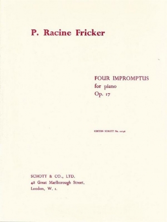 4 Impromptus op. 17 fr Klavier