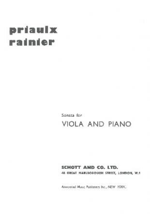 Sonata for viola and piano