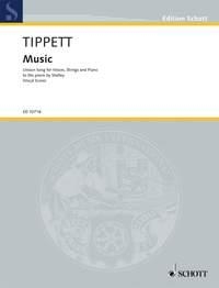 Music (unison Song) for voices, strings and piano vocal score
