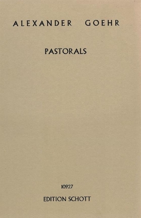 Pastorals op. 19 fr Orchester Studienpartitur