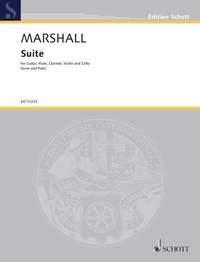 Marshall, Nicolas Suite  Gitarre, Flte, Klarinette, Violine und Violoncello Partitur und Sti