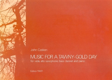 Music for a tawny-Gold Day for viola, alto saxophone, bass clarinet and piano study score