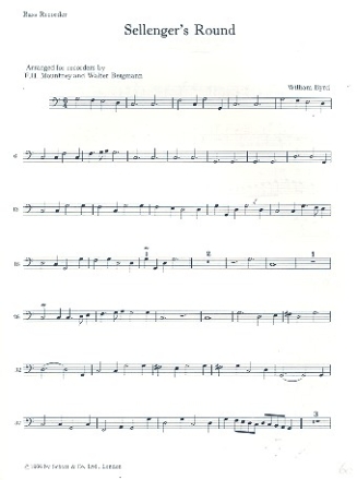 Sellenger's Round fr 4 Blockflten (SATB) Bassblockflte