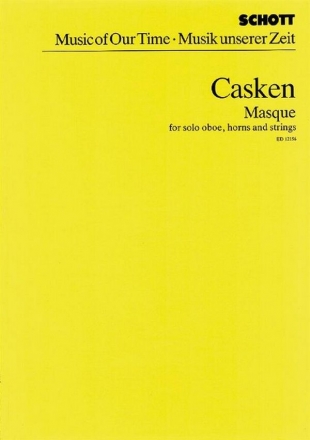 Masque fr Oboe und Kammerorchester Studienpartitur