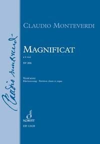 Monteverdi, C. Magnificat  M xiv, 327 / SV 206, Anh. (Luk. 1, 46-55) fr gemischten Chor (SSATTB), Soli (SSATTBB) und Basso continuo (Orgel
