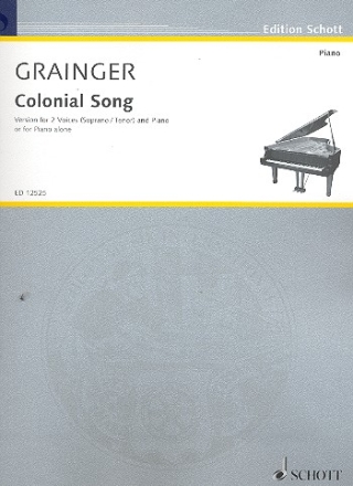 Colonial Song for sopran , tenor and piano (or piano solo) score