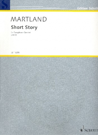 Short Story fr 4 Saxophone (SATBar) Partitur und Stimmen