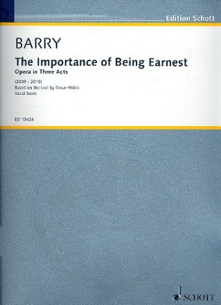 The Importance of Being Ernest Opera vocal score (en)