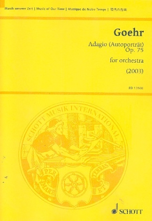 Adagio op.75 for orchestra study score
